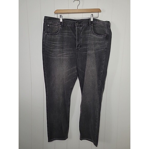American Eagle Girlfriend Hi Rise Size 18 Jeans Reg Black Button fly stretch New - Picture 1 of 9